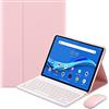 QYiiD QYiD Tastiera Custodia per Lenovo Tab P11 Custodia 11 Pollici 2020 (Model: TB-J606F TB-J606X), [Inglese Layout] Slim Cover con Rimovibile Tastiera con Mouse per 2020 Release Lenovo Tab P11 11, Rosa