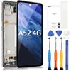 ARSSLY per Samsung Galaxy A52 4G LCD Display, per Samsung A52 A525F A525M LCD Schermo Touchscreen Digitazer Assembly Sostituzione con Riparazione Kit(Nero con Cornice)