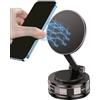 Generico Vacuum Magnetic Phone Holder, Magnetic Suction Mount, 2.36in Foldable Car, 360° Rotatable Design, Authentic Cellphone Fit for Dashboard, Windshield, Vehicle, Travel Use