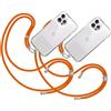 TBOC 2X Cordino Catenella Laccio Strap Porta Cover [Arancio] per Telefono Cellulare da Collo - Tracolla Catenina con Cordini da Phone Cellulari Telefoni Accessori Universale Laccetti Donna Uomo