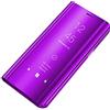 Tybiky Custodia per iPhone SE 2020/7/8, a specchio, Smart Clear View, anti-graffio, per iPhone 7/8, con funzione di supporto, per iPhone 8, viola