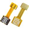 TECNOIOT Hybrid Dual SIM Card Adapter Micro SD Nano SIM Extension Adapter for Android |Cavo di estensione adattatore da scheda SIM Nano a Nano SIM SIM per Samsung Huawei Xiaomi HTC