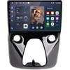 HUANQIN Autoradio Gps Navigation 2 Din per Toyota Aygo Peugeot 108 Citroen C1 2016-2020 Car Radio Bluetooth/Wifi Car Stereo, Controllo Del Volante, Fm Controller Volante Bluetooth, 4 Nucleo 2G+32G