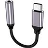 MOSON Apple MFi - Adattatore jack da USB C a 3,5 mm, per iPhone 15/15 Pro/Pro Max/Plus, cavo Aux Dongle di tipo C per Samsung Galaxy S23/S23/S22/S21Ultra, MacBook, Note (grigio)