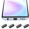 teng hong hui Confezione da 4 tappi antipolvere USB-C per Samsung USB C e Samsung, cover di tipo C per la maggior parte dei modelli Android, coperchio porta caricabatterie, tappo USB C, nero