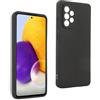 REY Cover in Gel TPU Nera per Samsung Galaxy A52 5G / 4G - A52s 5G, Ultra Sottile 0,33 mm, Morbido Flessibile, Custodia Silicone