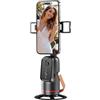 Bwaliffury Gimbal per smartphone AI, Bwaliffury Stabilizzatore per iPhone, Android pieghevole, Auto Face Tracking Treppiede per cellulare con tracciamento di rotazione a 360°,Ricaricabile per Registrazione video