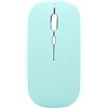 Cyrank Mouse Wireless, Mouse Wireless Bluetooth Sottile Mouse Portatile Portatile Mouse Cordless Ottico con 3 DPI Piccoli Mouse Piatti Regolabili Per Laptop PC Desktop(Blu)