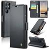 Teeirllim Cover per Samsung Galaxy S24 Ultra, Blocco RFID Custodia Portafoglio Premium PU Pelle,con Funzione Supporto Magnetica Carta Fessura Case Flip Libro per Samsung Galaxy S24 Ultra, Nero