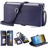 Tivenfezk Nadoli per Oppo Realme C55 Crossbody Portafoglio Cerniera Custodia,Borsa con Spallina Slot per Schede Tasca Magnetico PU Pelle Flip Collo Cordino Spliced Cover