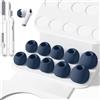 Inesore Replacement Ear Tips for AirPods Pro 3, 5 Size-Blue-2 | with Hole for Noise Reduction, Silicone Earplugs for AirPod Pro 3 with Cleaning Set & Portable Storage Box, 5 Pairs
