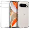 Caseology Capella per custodia Google Pixel 9 Pro XL, [Ultra trasparente] [Protezione anticaduta di grado militare] Cover con motivi di impugnatura laterale per Google Pixel 9 Pro XL - Crystal Clear