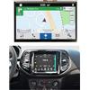 ARSSLY 7 LCD Schermo per Jeep Compass 2017-2020 LCD Display TDO-WXGA0700K00033-V2 TDO-WXGA0700K00057-V1 Display Touch Screen con Riparazione Strumenti, Not per Uconnect 4C / UAQ/UAS