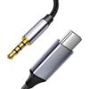 Unnderwiss Cavo Aux USB Type-C a 3.5mm Jack Audio 1m per Auto, Altoparlanti e Cuffie - Compatibile con Samsung Galaxy S23, S20
