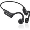 NUASI Cuffie a Conduzione Ossea, Open Ear Auricolari Bluetooth 6.0 Cuffie Sportive Senza Fili con 10 Ore di Autonomia, Impermeabili IPX6, Leggere per Corsa, Ciclismo, Allenamento