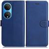 DENDICO Cover per Huawei Honor X7, Premium Portafoglio PU Custodia in PU Pelle, Flip Libro TPU Bumper Caso per Huawei Honor X7, Blu Navy
