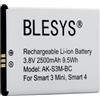 BLESYS Batteria per Emporia SMART 5 Mini Smartphone, SMART.5 Mini Batteria di ricambio 3,8V 2500mAh/9,50Wh