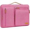 MOSISO 16 pollici Custodia Laptop, 15-15,6 pollici Custodia PC Compatibile con MacBook Pro 16, HP, Acer, Dell, Lenovo, ASUS, Lato Aperto Borsa con 4 Cerniera Tasche&Maniglia, Rosa Rosso
