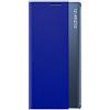 TANYO Smart View Cover per Samsung Galaxy S20 FE (Fan Edition), Prime Custodia a libro con display trasparente finestra, elegante specchio Flip Case Cover con supporto pieghevole - blu reale