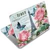 SUPERDANT 1 Set Adesivi per Copertura Laptop con Design Torre e Rosa per Personalizzazione Protezione da Acqua e Graffi per Notebook da 12 13 13.3 14 15 e 15.6 Pollici in Vinile Decorativo