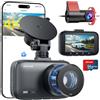 zhiroad Dash Cam Auto Doppia 4K+1080P con Filtro CPL,Dashcam Schermo da 3 pollici,G-Sensor,Visione Notturna,WDR,Monitoraggio Parcheggio 24H,Telecamera Auto Wi-Fi,APP Control,64G SD, Registrazione in Loop
