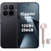 XIAOMI Smartphone 17T, 12 GB + 256 GB, con Android, display da 6,59 pollici, 120 Hz, batteria al carbonio al silicio da 6500 mAh, fotocamera Leica 5X, nero, asciugacapelli incluso (rosa, 1 ugello)