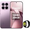XIAOMI Smartphone 17T, 12 GB + 256 GB, con Android, display da 6,59 pollici, 120 Hz, batteria al silicio al carbonio da 6500 mAh, fotocamera Leica 5X, viola, orologio incluso
