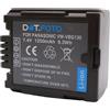 Dot.Foto VW-VBG130 Premium 7.4v / 1250mAh Batteria Ricaricabile per Panasonic NV-GS330, PV-GS90, SDR-H40, SDR-H50, SDR-H60, SDR-H79, SDR-H80, SDR-H81, SDR-H90, VDR-D50