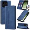 Jasonyu Cover per OnePlus Nord 6 Flip Custodia in Pelle PU, Cover a Libro Portafoglio, Funzione Supporto, Magnetica, Slot Schede, TPU Bumper Caso Custodia (Blu)