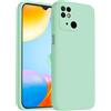ISOI - Cover per Xiaomi Redmi 10C, Custodia Morbida in Silicone Liquido, Protezione Completa Antiurto Ultra Sottile per il Corpo - Verde chiaro