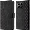 CaseGla Cover per Honor 400 Lite 4G/5G custodia portafoglio Nero | Blocco RFID, 3 scomparti carte, 1 tasca banconote, Chiusura magnetica, Supporto, Pelle PU flip cover per Honor 400 Lite