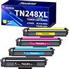 Hookink TN248 TN248XL Cartucce Toner Con Chip Compatibili per Brother TN248 TN248CMYK TN-248XL per Brother DCP-L3560CDW MFC-L3760CDW MFC-L3740CDWE HL-L3220CWE DCP-L3520CDWE HL-LC3215CW (4-Pack)