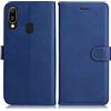 DENDICO Cover per Huawei Y6 2019 / Honor 8A, Premium Portafoglio PU Custodia in PU Pelle, Flip Libro TPU Bumper Caso per Huawei Y6 2019 / Honor 8A, Blu Navy