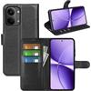 Fertuo Cover per Xiaomi Poco X8 Pro Max, Custodia Portafoglio Cover a Libro in Pelle Flip Case Sottile con Silicone Bumper, Fibbia Magnetica, Porta Carte e Kickstand, Nero