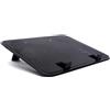 Generic Ventole di raffreddamento per computer portatili da 14 pollici, 5 V, doppia ventola USB, supporto sottile, pannello in metallo silenzioso ad alta velocità (nero)