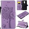 Fatcatparadise Cover per Samsung Galaxy A6 Plus 2018, Custodia Samsung A6 Plus 2018, Custodia Portafoglio a Libro in Pelle Flip Cover e TPU Silicone con Funzione Supporto Chiusura Magnetica (Lavanda)
