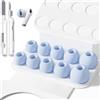 Inesore Replacement Ear Tips for AirPods Pro 3, 5 Size-Blue-1 | with Hole for Noise Reduction, Silicone Earplugs for AirPod Pro 3 with Cleaning Set & Portable Storage Box, 5 Pairs