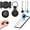 Neckhaven Traceo Localizzatore, Traceo GPS Bluetooth Anti-Perso, Localizzatore Traceo Compatibile Google iOS Apple Android con APP, Batteria Lunga Durata per Chiavi Valigia Auto Animali Domestici (Nero)