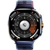 JINSHANGZI New M99 Smartwatch 2.4inch larger Amoled Screen Smart Watch With 190° Rotary Camera GPS 2100mAH Battery 720 * 720 HD Resolution (Black,8GB 128GB)