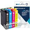 LCL Cartucce d'inchiostro Compatibile per 604 XL C13T10H14010 C13T10H24010 C13T10H34010 C13T10H44010 High Yield Sostituzione per Epson Expression home XP-2200/XP-2205/XP-3200/XP-3205(4Pack, KCMY)