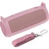 co2CREA Custodia Protettiva in Silicone Compatibile per JBL Flip 6 (silicone + gancio moschettone + tracolla (altoparlante non incluso) (rosa)(solo scatola,Case Only)