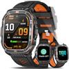 YUPENG Smartwatch Uomo Militare 1000mAh Batteria/AI-GPT, 2,01 Orologio Fitness