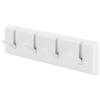 RiToEasysports Gancio da Muro, Elegante Appendiabiti e Appendiabiti per Cappelli, Adesivo Forte per Bagno e, Materiale ABS Ecologico, Confezione da 1 (WHITE)