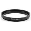 Ruilogod Parti della fotocamera 40mm-46mm filtro 'obiettivo Step Up Adattatore anello