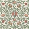 VEELIKE Boho Carta da Parati Floreale Art Nouveau Carta da Parati Adesiva Foglie 44,5 cm x 300 cm Adesivi Murali Fiori William Morris Fotomurale da Parete Camera da Letto Bagno Soggiorno Rimovibile