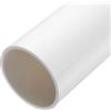 sourcing map Tubo rigido in PVC da 7,6 cm, diametro interno 81,4 mm, diametro esterno 90 mm, lunghezza 22,9 cm, bianco