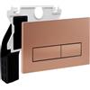 Empyreal Placca di controllo,Comando compatibile con Geberit Duofix Sigma/Delta/BASIC per doppio scarico, Portane uno Scivolo di alimentazione per pastiglie di pulizia(Bronzo)
