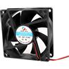 Ruilogod DC 24V 0.30A 80x25 mm Ventola di raffreddamento per PC Case CPU Radiatore di raffreddamento