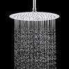Xixitaihao Soffione Doccia a Pioggia in Acciaio Inox, 40 CM, 16 Pollici Docce Fisso Rotondo, Acciaio, Cromo, ugello anti-otturazione
