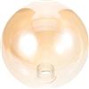 MAGICLULU Paralume di Ricambio in Vetro a Forma di Sfera Color Ambra Attacco a Vite G9, Accessorio per Lampada Elegante e Delicato per Illuminazione Interna